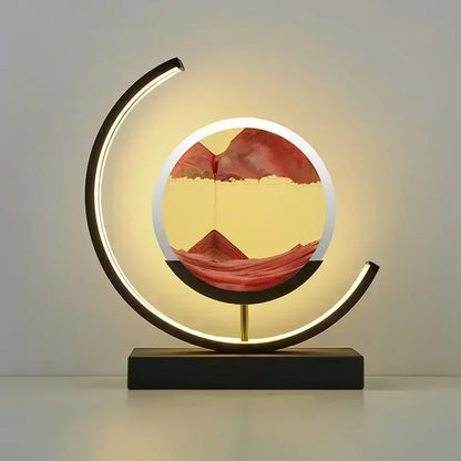 Sand Art Lumiere Lune Croissante Led 3D